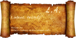 Ladnai Anikó névjegykártya